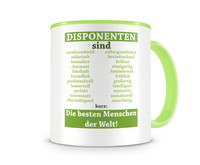 Tasse mit dem Motiv Disponenten sind Tasse Modellnummer  grn 902/grn 902