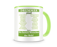Tasse mit dem Motiv Drummer sind Tasse Modellnummer  grün 902/grün 902