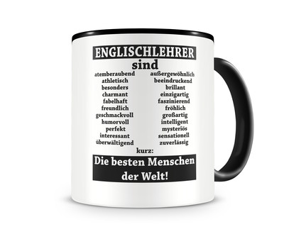 Tasse mit dem Motiv Englischlehrer sind