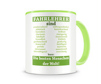 Tasse mit dem Motiv Fahrlehrer sind Tasse Modellnummer  grn 902/grn 902