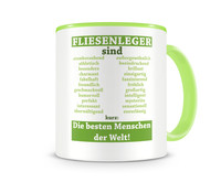 Tasse mit dem Motiv Fliesenleger sind Tasse Modellnummer  grn 902/grn 902