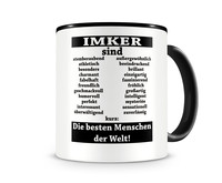 Tasse mit dem Motiv Imker sind Tasse Modellnummer  schwarz/schwarz