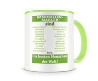 Tasse mit dem Motiv Immobilienmakler sind Tasse Modellnummer  grn 902/grn 902