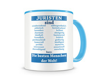 Tasse mit dem Motiv Juristen sind Tasse Modellnummer  hellblau/hellblau