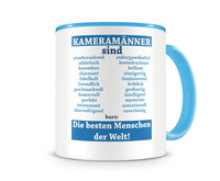 Tasse mit dem Motiv Kameramnner sind Tasse Modellnummer  hellblau/hellblau