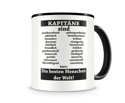 Tasse mit dem Motiv Kapitne sind