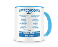 Tasse mit dem Motiv Kardiologen sind Tasse Modellnummer  hellblau/hellblau