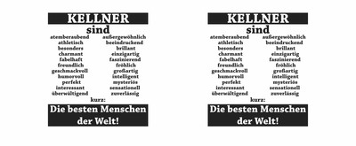Tasse mit dem Motiv Kellner sind - Ansicht 2