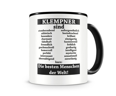 Tasse mit dem Motiv Klempner sind