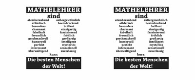Tasse mit dem Motiv Mathelehrer sind - Ansicht 2