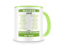 Tasse mit dem Motiv Maurer sind Tasse Modellnummer  grn 902/grn 902