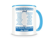 Tasse mit dem Motiv Modedesigner sind Tasse Modellnummer  hellblau/hellblau