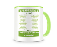 Tasse mit dem Motiv Pferdewirte sind Tasse Modellnummer  grn 902/grn 902