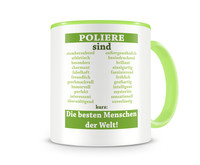 Tasse mit dem Motiv Poliere sind Tasse Modellnummer  grn 902/grn 902