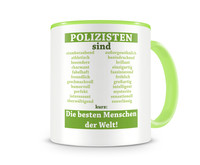 Tasse mit dem Motiv Polizisten sind Tasse Modellnummer  grn 902/grn 902