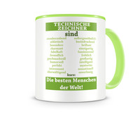 Tasse mit dem Motiv Technische Zeichner sind Tasse Modellnummer  grn 902/grn 902