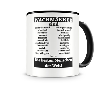 Tasse mit dem Motiv Wachmnner sind