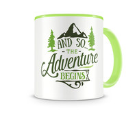 Tasse mit dem Motiv The Adventure Begins Tasse Modellnummer  grn 902/grn 902
