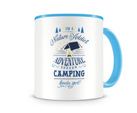 Tasse mit dem Motiv Nature Addict Kinda Girl Tasse Modellnummer  hellblau/hellblau