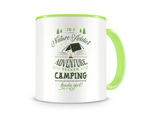 Tasse mit dem Motiv Nature Addict Kinda Girl Tasse Modellnummer  grn 902/grn 902