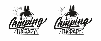 Tasse mit dem Motiv Camping Therapy Tasse