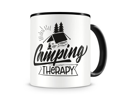 Tasse mit dem Motiv Camping Therapy