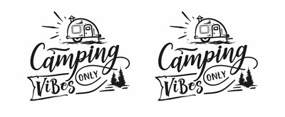 Tasse mit dem Motiv Camping Vibes Only - Ansicht 2