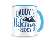 Tasse mit dem Motiv Daddy”s Hiking Buddy Tasse Modellnummer  hellblau/hellblau