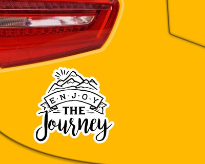 Enjoy The Journey Schriftzug Aufkleber - Ansicht 2