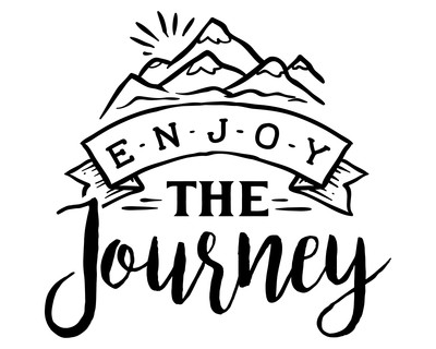 Enjoy The Journey Schriftzug Aufkleber