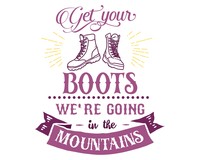 Get Your Boots Schriftzug Aufkleber Aufkleber Modellnummer  rosa