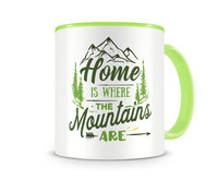 Tasse mit dem Motiv Where The Mountains Are Tasse Modellnummer  grn 902/grn 902