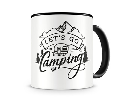 Tasse mit dem Motiv Let's Go Camping