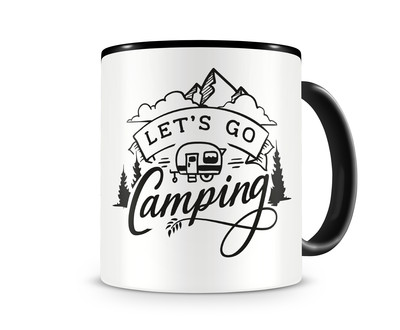 Tasse mit dem Motiv Let s Go Camping
