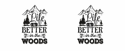 Tasse mit dem Motiv Life Is Better In The Woods - Ansicht 2