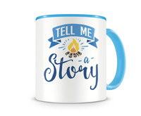 Tasse mit dem Motiv Tell Me A Story Tasse Modellnummer  hellblau/hellblau