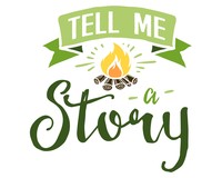 Tell Me A Story Schriftzug Aufkleber Aufkleber Modellnummer  grn 902