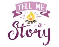 Tell Me A Story Schriftzug Aufkleber Aufkleber Modellnummer  rosa