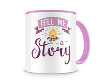 Tasse mit dem Motiv Tell Me A Story Tasse Modellnummer  rosa/rosa