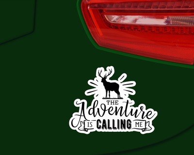 The Adventure Is Calling Me Schriftzug Aufkleber - Ansicht 2