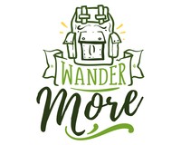 Wander More Schriftzug Aufkleber Aufkleber Modellnummer  grn 902