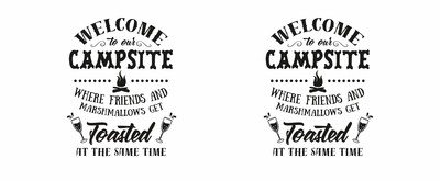 Tasse mit dem Motiv Welcome To Our Campsite Tasse