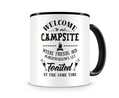 Tasse mit dem Motiv Welcome To Our Campsite