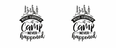 Tasse mit dem Motiv What Happened At Camp Never Happened Tasse