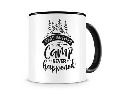 Tasse mit dem Motiv What Happened At Camp Never Happened