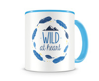 Tasse mit dem Motiv Wild At Heart Tasse Modellnummer  hellblau/hellblau