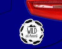 Wild At Heart Schriftzug Aufkleber