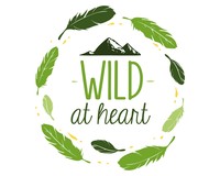 Wild At Heart Schriftzug Aufkleber Aufkleber Modellnummer   grün
