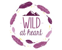 Wild At Heart Schriftzug Aufkleber Aufkleber Modellnummer   rosa