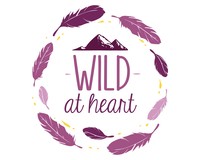 Wild At Heart Schriftzug Aufkleber Aufkleber Modellnummer  rosa